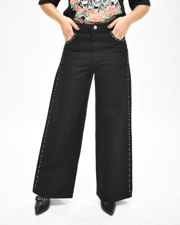 PANTALON DE MEZCLILLA CON ESTOPEROLES